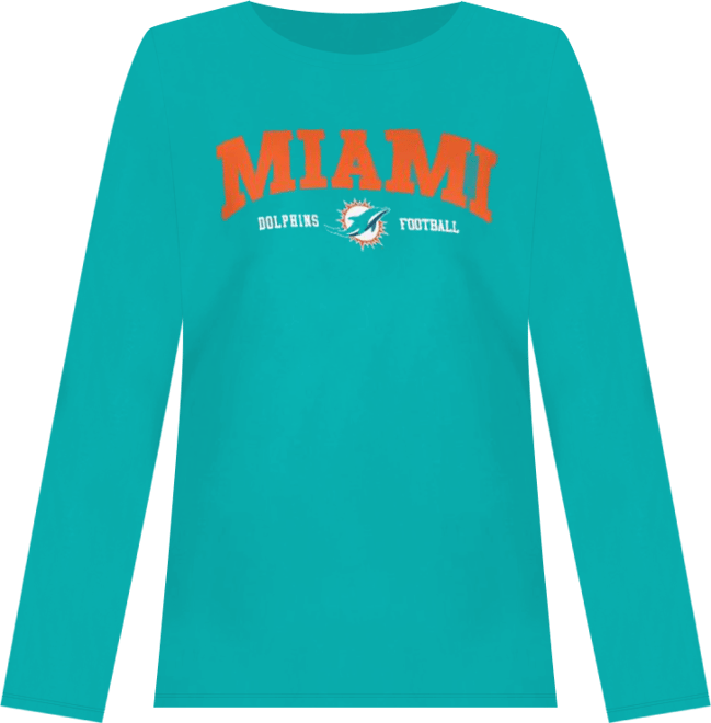 Women's Aqua Miami Dolphins Best Play Long Sleeve T-Shirt