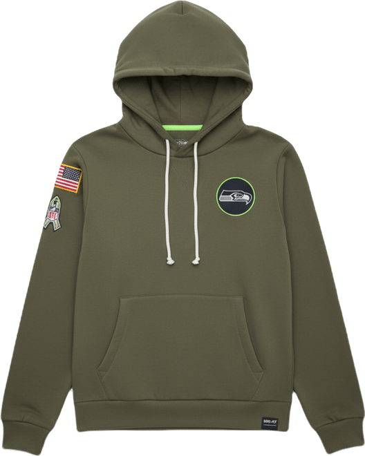 Women's Olive Seattle Seahawks 2025 Salute to Service Sideline Standard Issue Dri-fit Hoodie
