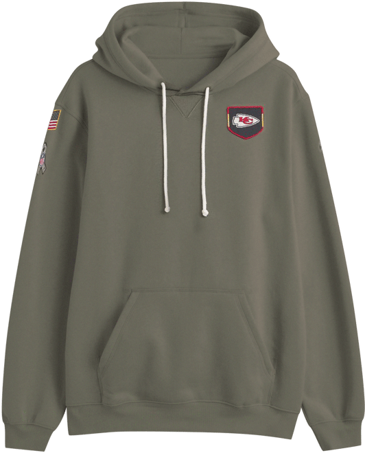 Women's Olive Kansas City Chiefs 2025 Salute to Service Sideline Standard Issue Dri-fit Hoodie