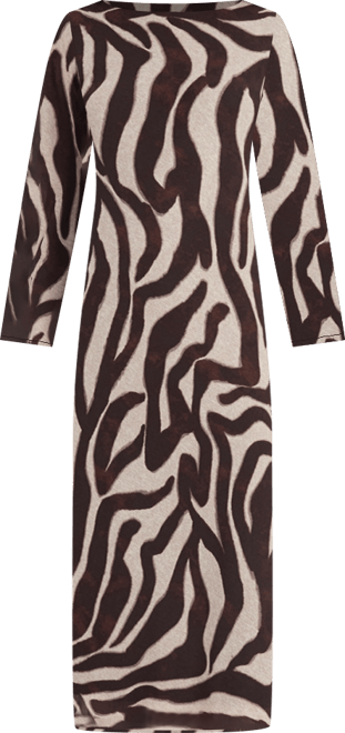 Women's Long-Sleeve Midi Dress