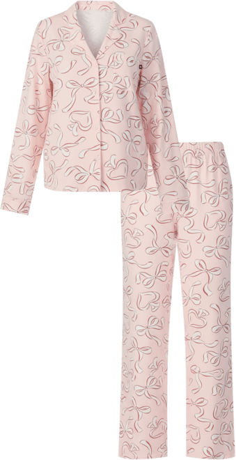 Women's 2-Piece Sleepwear Long-Sleeve Top and Pajama Pants Set