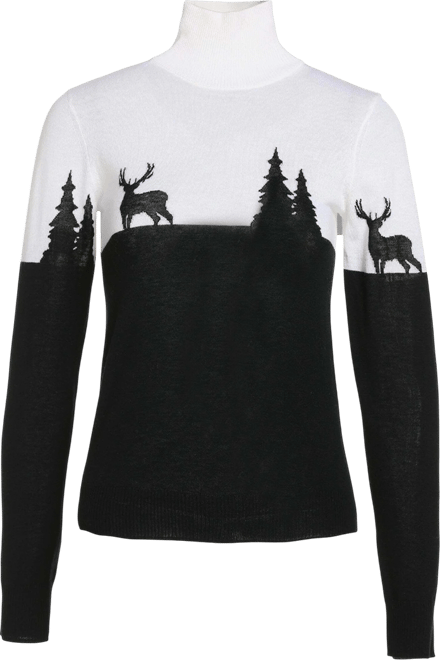 Women's Bellemere Merino 'Deer & Tree' Sweater