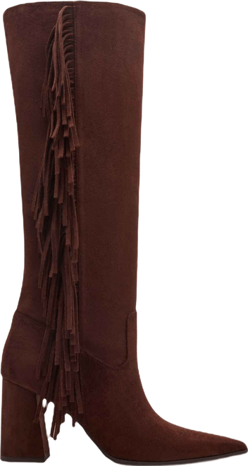 Women's Shakke Knee-High Fringe Dress Boots