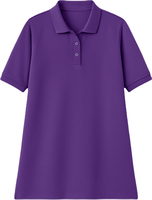 Plus Size Elbow-Sleeve Polo Tunic