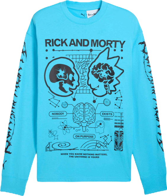 PUMA HOOPS x RICK AND MORTY Long Sleeve Basketball T-Shirt Men