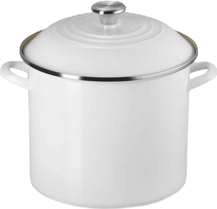 Enamel on Steel 12-Quart Classic Round Stockpot