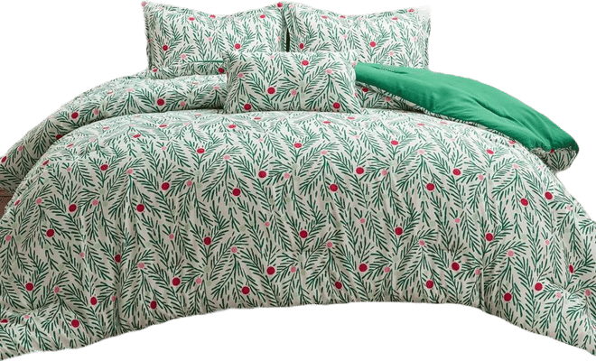 Hallmark Green Branches Holiday 3-Pc. Comforter Set, Twin/Twin Xl