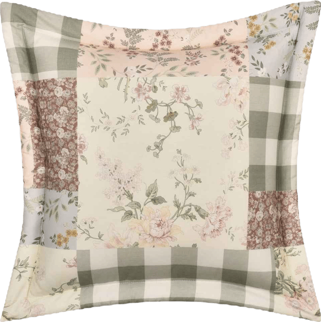 Eloise Patchwork Decorative Pillow, 20" x 20"