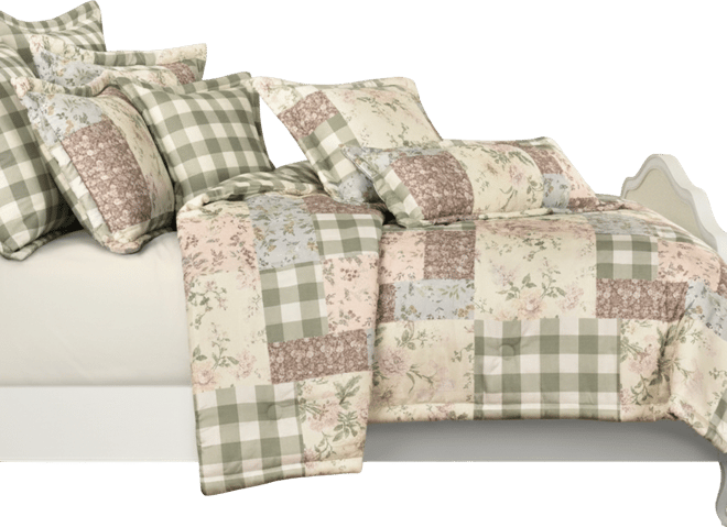 Eloise Patchwork 3-Pc. Comforter Set, King/California King