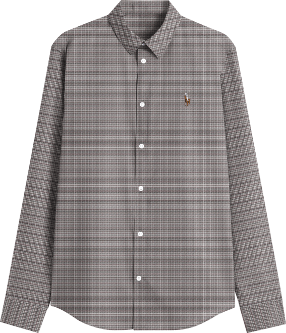 Men's Checkered Oxford Classic Fit Dress Shirt