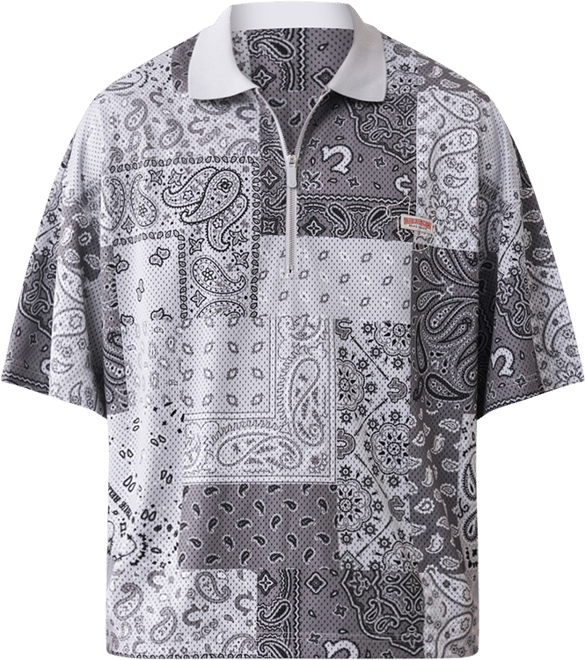 Men's Bandana Polo Shirt