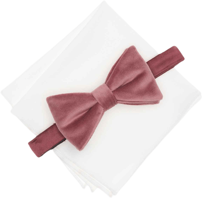 Men's Bow Tie and Pocket Square Set, Macy's Exclusive