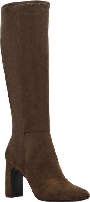 Wisee Block-Heel Knee-High Dress Boots