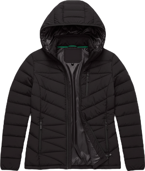 Plus Size Zip Front Short Packable Coat