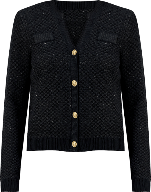 Petite Metallic Shine Cardigan, Macy's Exclusive