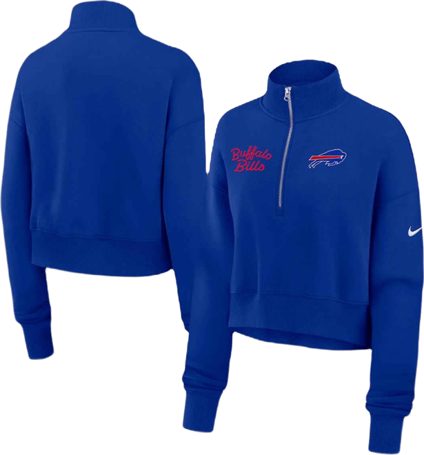 Women's Royal Buffalo Bills Primetime Phoenix Half-Zip Sweatshirt