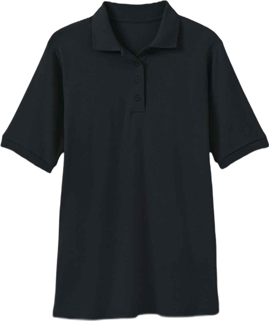 Plus Size Elbow-Sleeve Polo Tunic