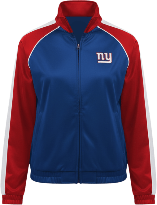 Women's Royal New York Giants Replay Full-Zip Track Jacket
