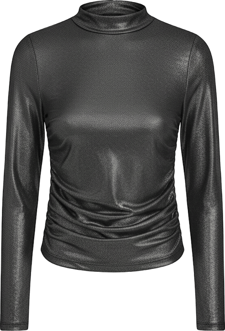 Women's Ruched Detail Long-Sleeve Top