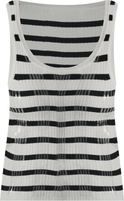 Women's Striped Sleeveless Top