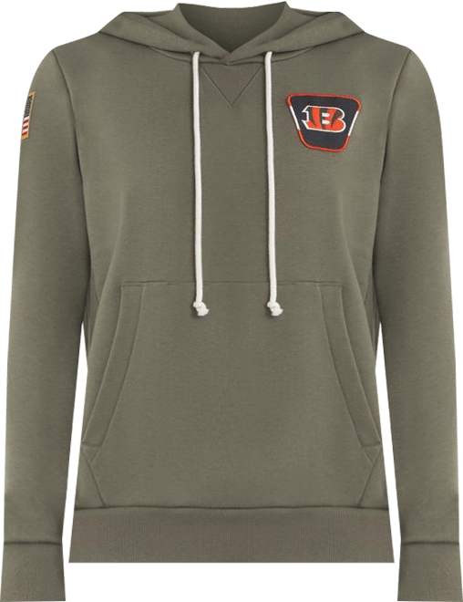 Women's Olive Cincinnati Bengals 2025 Salute to Service Sideline Standard Issue Dri-fit Hoodie
