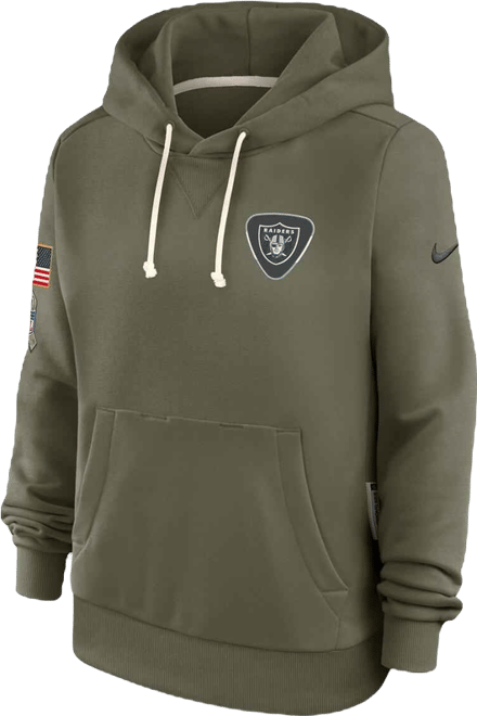 Women's Olive Las Vegas Raiders 2025 Salute to Service Sideline Standard Issue Dri-fit Hoodie