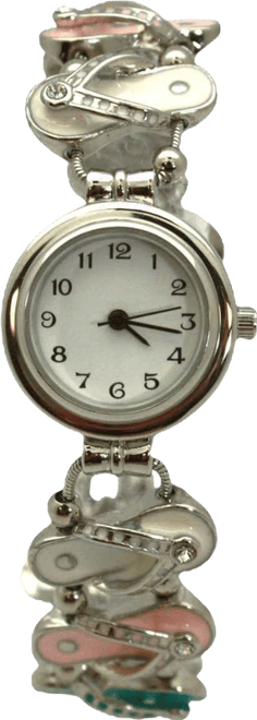 Silver Flip Flops Theme Women Watch