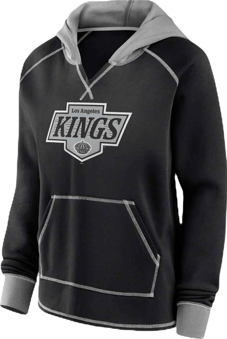Women's Black Los Angeles Kings Hit It French Terry Full-Zip Hoodie