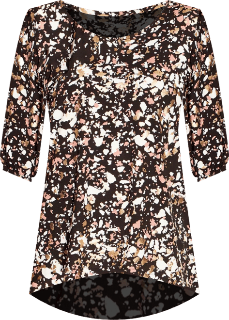 Women's Plus Size Leila Foil Print Top