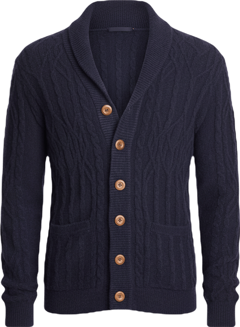 Men's Cable-Knit Cardigan