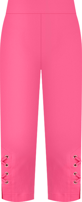 Women's Side Lace-Up Pull-On Capri Pants, Created for Macy's