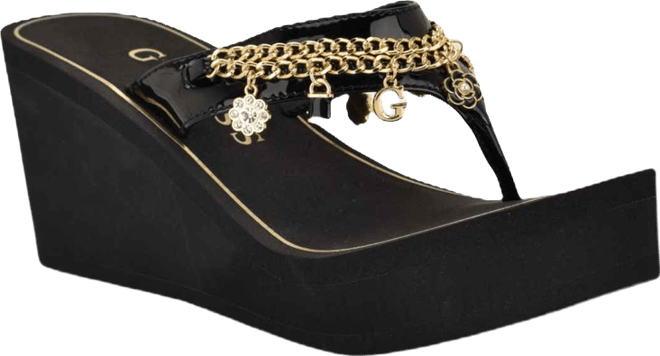 Women's Sutton Charms Eva Thong Wedge Sandals