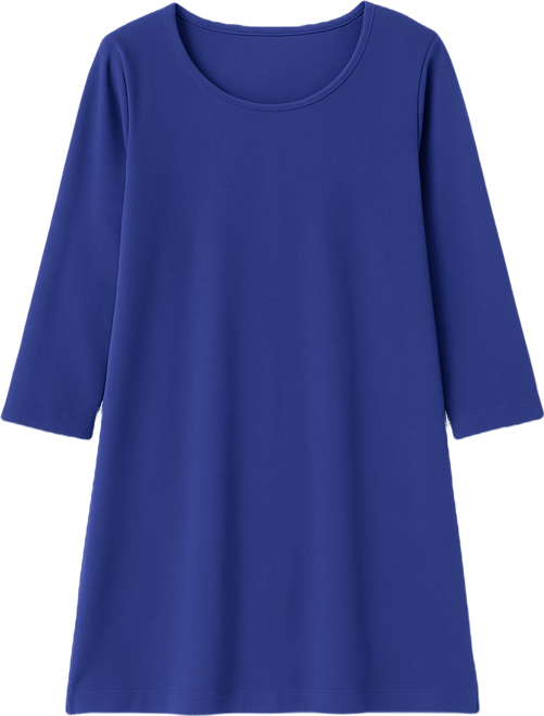 Women's Within Perfect Three-Quarter-Sleeve Scoopneck Tunic Top