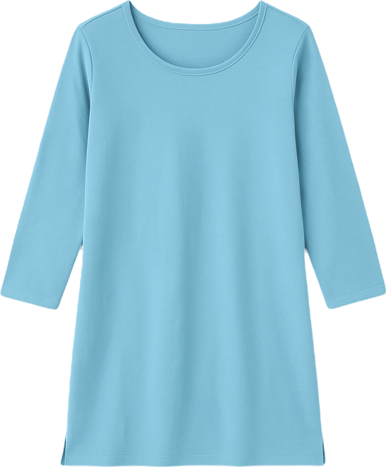 Women's Within Perfect Three-Quarter-Sleeve Scoopneck Tunic Top
