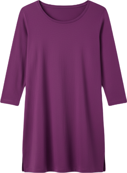 Women's Within Perfect Three-Quarter-Sleeve Scoopneck Tunic Top