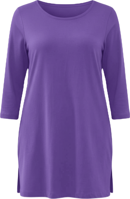 Women's Within Perfect Three-Quarter-Sleeve Scoopneck Tunic Top