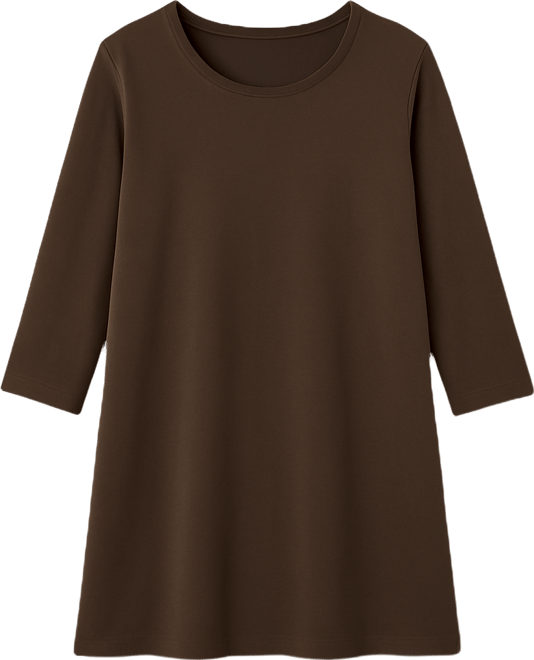 Women's Within Perfect Three-Quarter-Sleeve Scoopneck Tunic Top