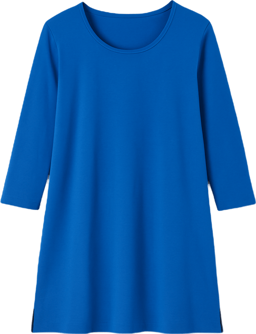 Women's Within Perfect Three-Quarter-Sleeve Scoopneck Tunic Top
