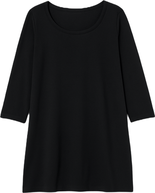 Women's Within Perfect Three-Quarter-Sleeve Scoopneck Tunic Top