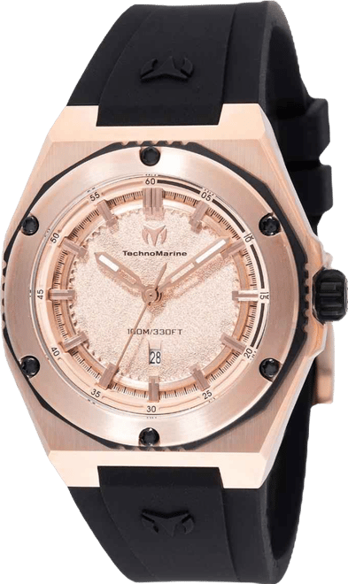 Women's Tm-416048 Coral Quartz Rose Gold Dial Watch