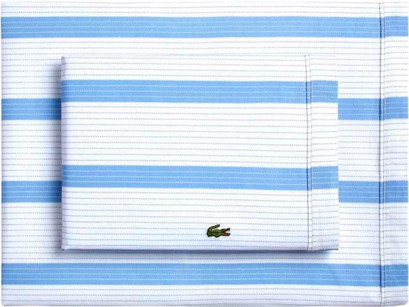 Lacoste Mini Geo Logo 200-Thread Count Cotton 4-Pc. Sheet Set, Full