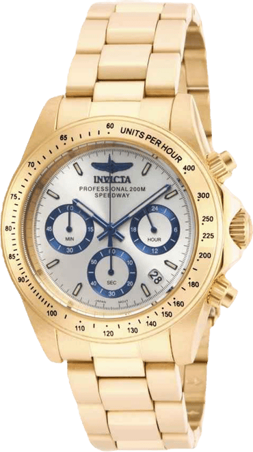 Men's 17312 Speedway Quartz Chronograph Silver Dial Watch