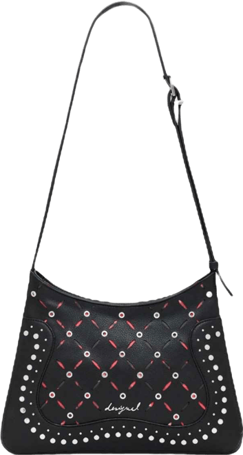 Women's Small perforated faux leather bag