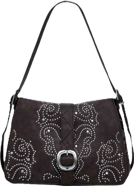 Women's Medium faux leather buckle bag