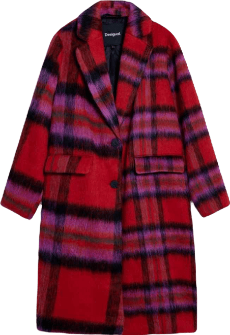 Women's Red tartan coat