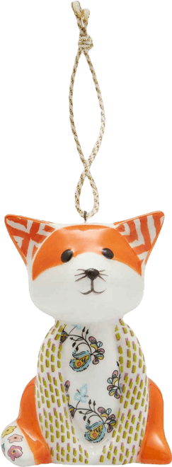 Kit Kemp Christmas Patchwork Tally Ho Fox Ornament