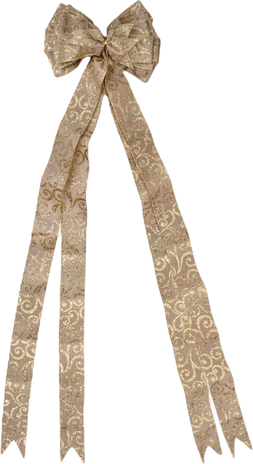 16 Loop Christmas Bow Decoration, 48" x 10"