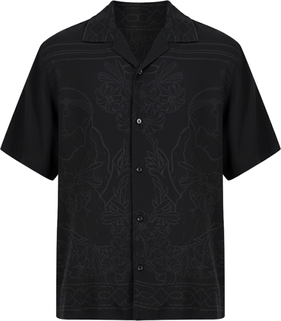 Men's Espino Tonal-Print Regular-Fit Camp Shirt