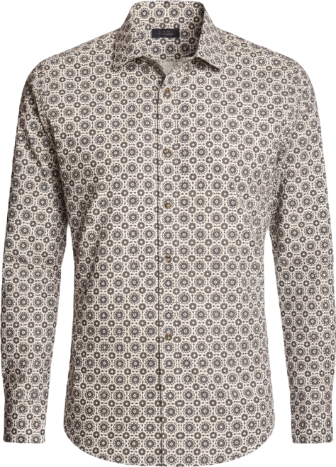 Men's Samuel Spread Collar Patterned Shirt