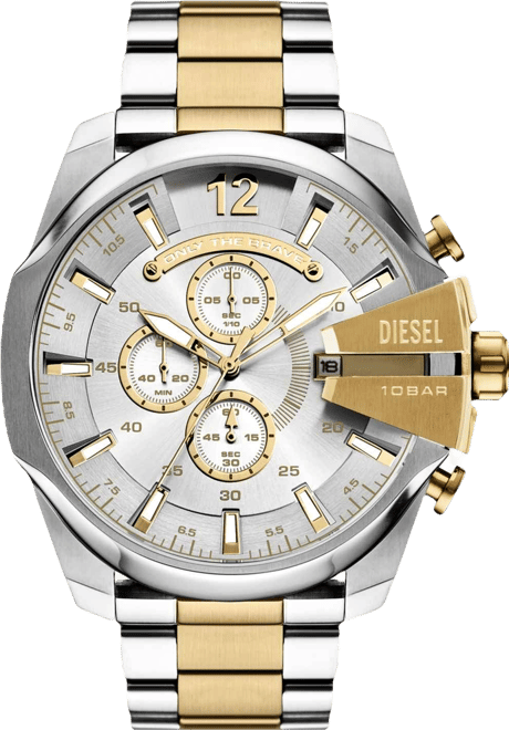 Men's Mega Chief Chronograph Gold-Tone Stainless Steel Watch, 51mm